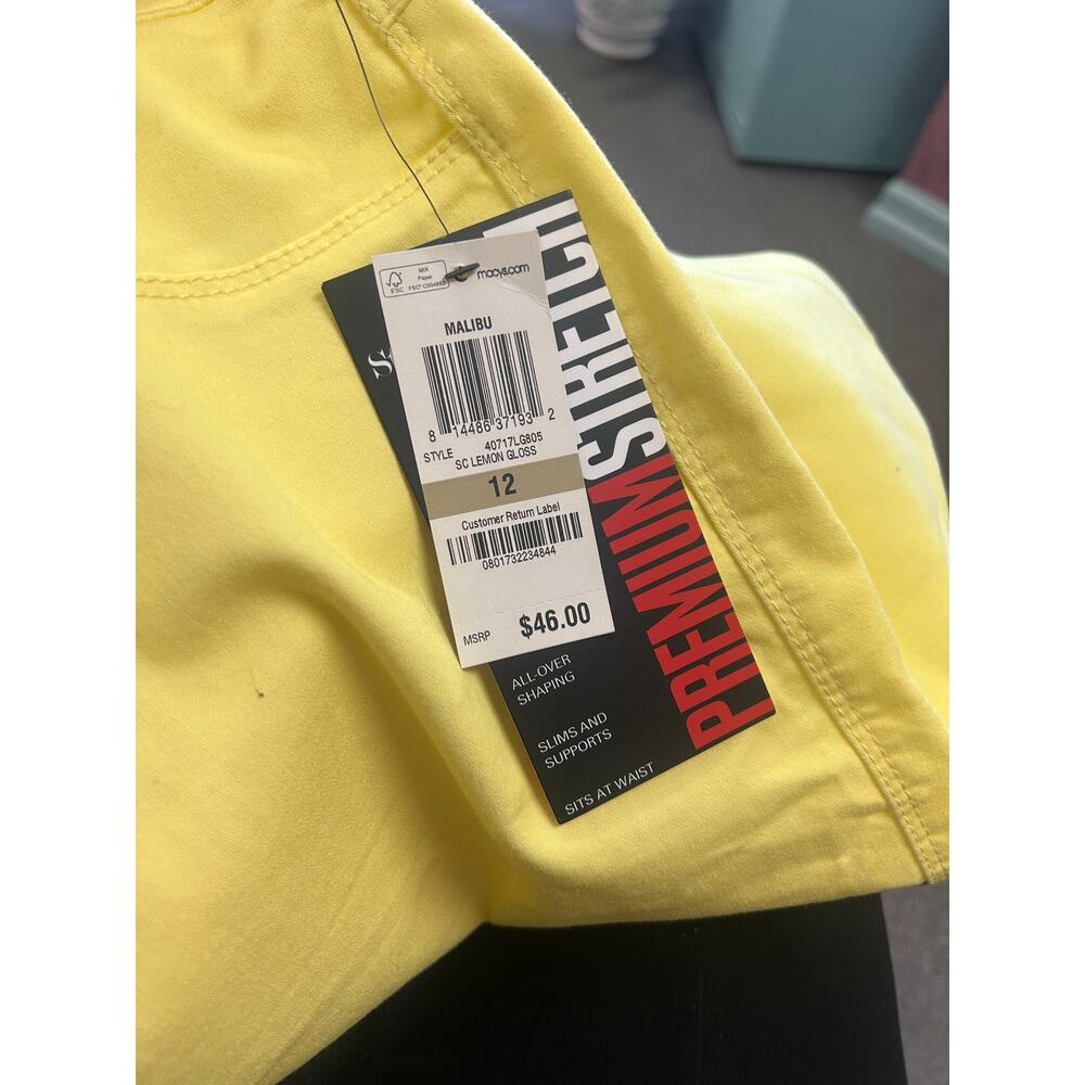 Style & Co Yellow Malibu Skirt – Size 12 – NWT – Premium Stretch - Picture 12 of 12